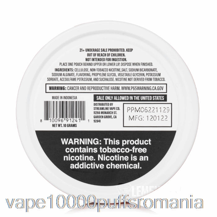 Vape Romania Juice Head Pungi Cu Nicotina - Piersici Ananas Menta